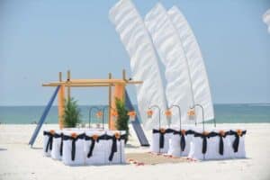 By Color Alabama Beach Wedding venue By Color Big Day Weddings Navy and Orange 2 Big Day Weddings