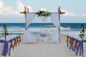 By Color Alabama Beach Wedding venue By Color Big Day Weddings Something Blue Beach Wedding Amethyst 1 Big Day Weddings