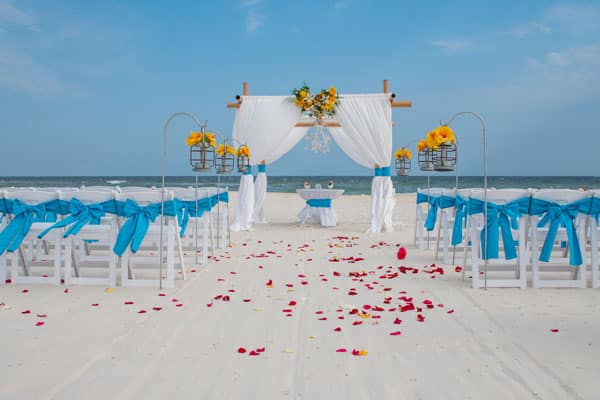 Home Alabama Beach Wedding and Reception Planner Princess Ocean Blue Big Day Weddings