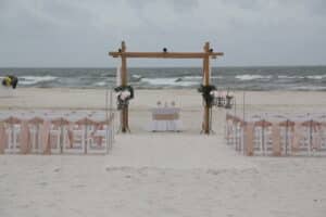 By Color Alabama Beach Wedding and Reception Planner Sand Dollar Champagne Big Day Weddings