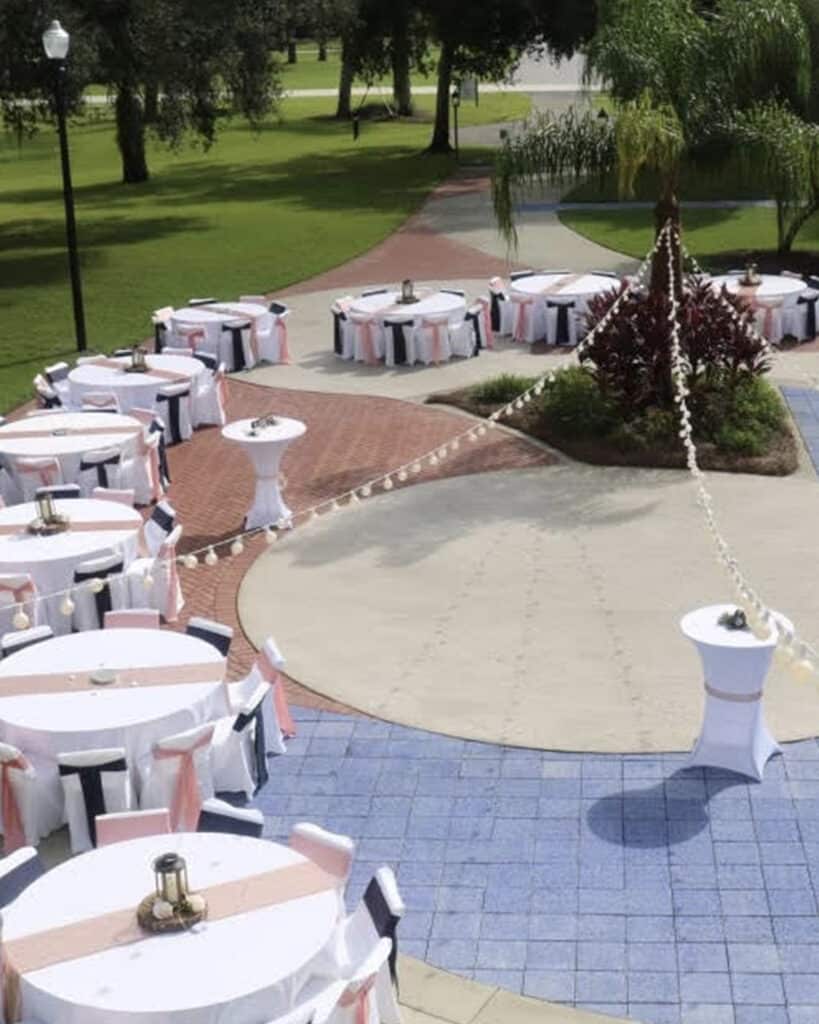 Receptions Alabama Beach Wedding and Reception Planner receptions tables2 Big Day Weddings